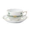 ヘレンド (HEREND) アポニーグリーンシンプル ASV-CH 00724-0-00 ティーカップ＆ソーサー 200ml