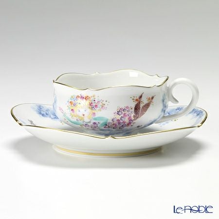 マイセン（Meissen） ミッドサマー・ナイトドリーム 680691／23633 ティーカップ＆ソーサー 150ml Motiv No.2