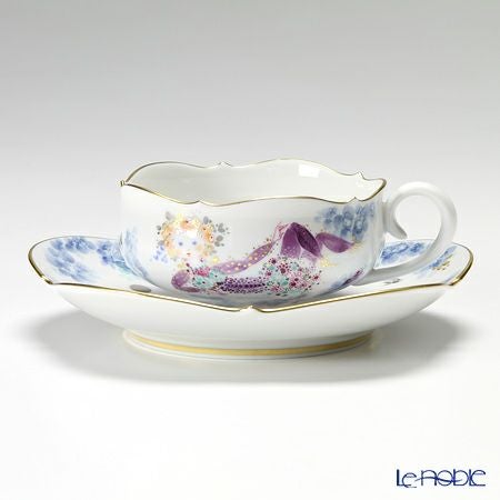 マイセン（Meissen） ミッドサマー・ナイトドリーム 680691／23633 ティーカップ＆ソーサー 150ml Motiv No.3