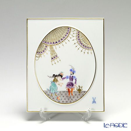 マイセン（Meissen） 陶板 680710／53n32 アラビアンナイト 18×15cm
