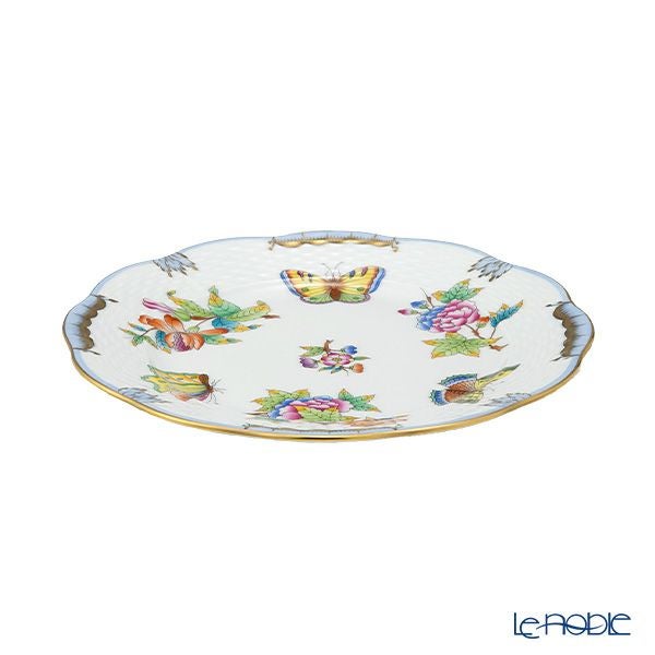 ヘレンド ヴィクトリア・ブーケ ライトブルー VBO-Y6 00517-0-00 プレート 19cm