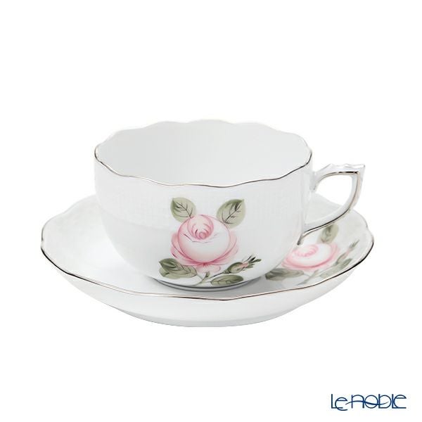 ヘレンド ウィーンのバラ プラチナシンプル VGRS-PT 00724-0-00 ティーカップ＆ソーサー 200ml