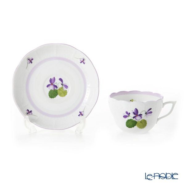 ヘレンド (HEREND) バイオレット（ライラック） VIOLETL 00730-0-00 ティーカップ＆ソーサー（兼用） 200ml