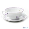 ヘレンド (HEREND) バイオレット（ライラック） VIOLETL ティーカップ＆ソーサー ロウ 00734-0-00