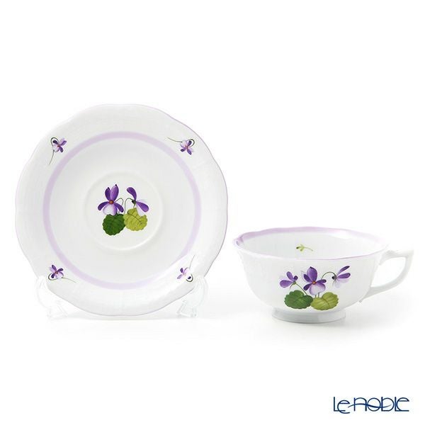 ヘレンド (HEREND) バイオレット（ライラック） VIOLETL ティーカップ＆ソーサー ロウ 00734-0-00