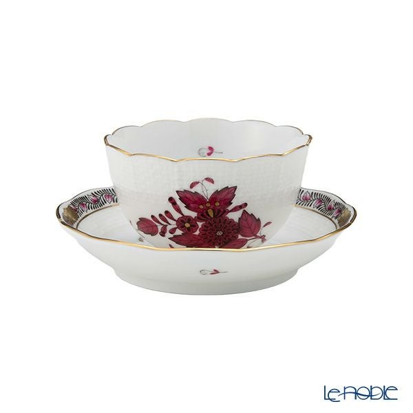 ヘレンド (HEREND) アポニーダークピンク AP3 ジャパニーズカップ＆ソーサー 130ml 00710-0-91／711