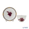 ヘレンド (HEREND) アポニーダークピンク AP3 ジャパニーズカップ＆ソーサー 130ml 00710-0-91／711