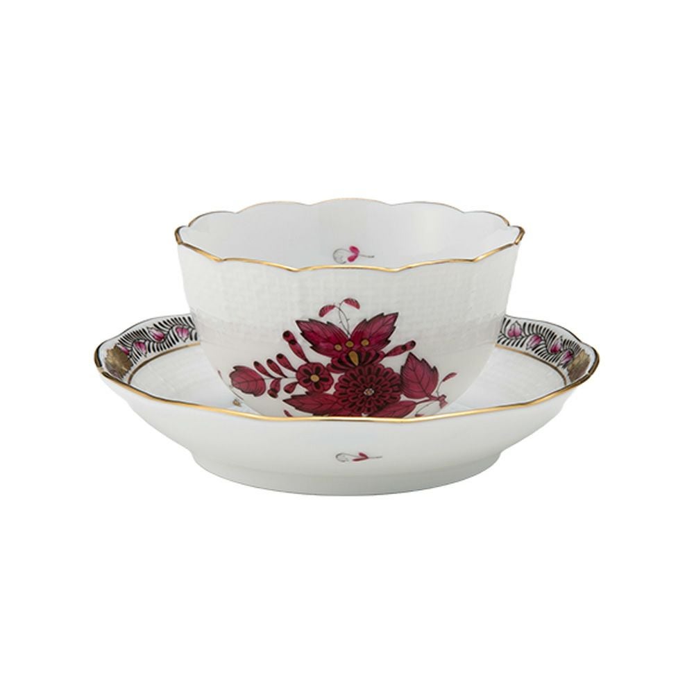 ヘレンド (HEREND) アポニーダークピンク AP3 ジャパニーズカップ＆ソーサー 130ml 00710-0-91／711