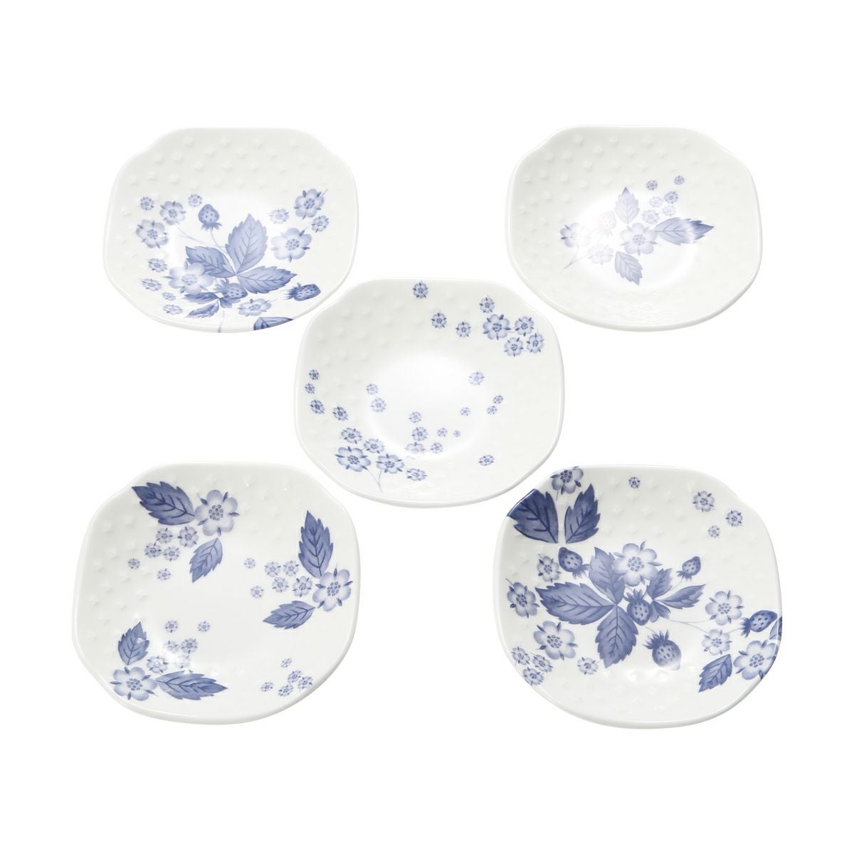ウェッジウッド（Wedgwood） ストロベリーブルームインディゴ ソイディッシュ 5枚セット