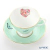 ロイヤル・アルバート ミランダ・カー ブレシング ティーカップ＆ソーサー ＆ プレート 20cm（グリーン）