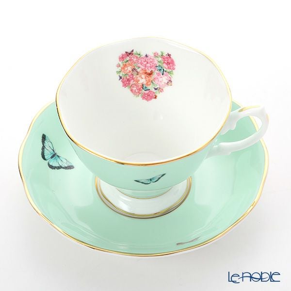 ロイヤル・アルバート ミランダ・カー ブレシング ティーカップ＆ソーサー ＆ プレート 20cm（グリーン）