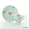 ロイヤル・アルバート ミランダ・カー ブレシング ティーカップ＆ソーサー ＆ プレート 20cm（グリーン）