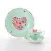 ロイヤル・アルバート ミランダ・カー ブレシング ティーカップ＆ソーサー ＆ プレート 20cm（グリーン）