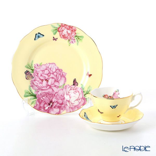 ロイヤル・アルバート ミランダ・カー ジョイ ティーカップ＆ソーサー ＆ プレート 20cm（イエロー）