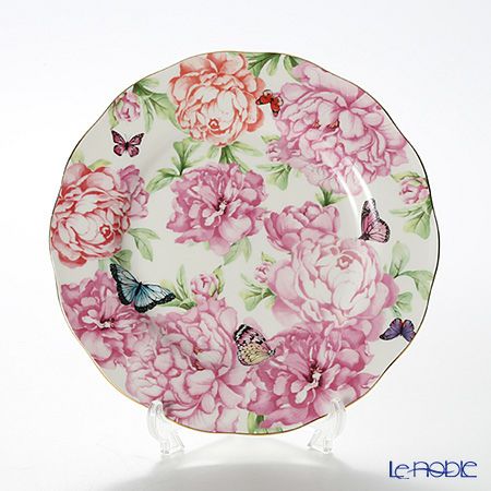 ロイヤル・アルバート ミランダ・カー グラティチュード ティーカップ＆ソーサー ＆ プレート 20cm（ホワイト）