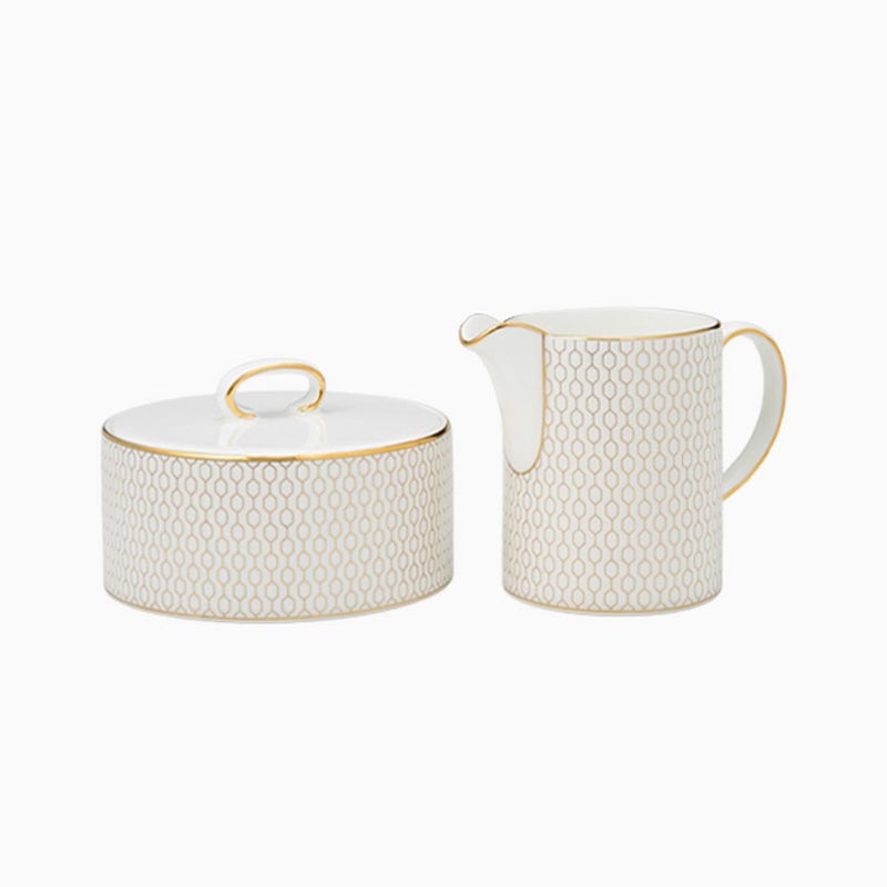 ウェッジウッド（Wedgwood） ジオ ゴールド シュガーボックス ＆ クリーマー