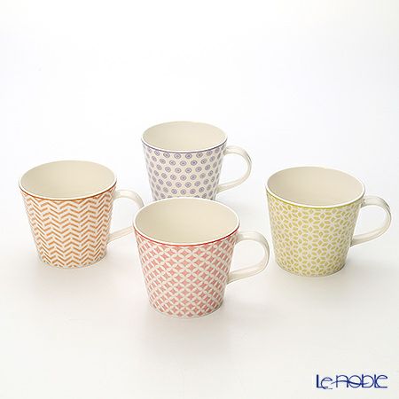 ロイヤル・ドルトン パステル マグカップ 450ml（アクセント） 4個セット