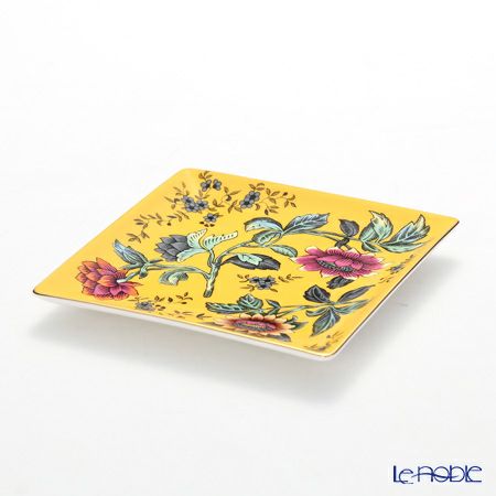 ウェッジウッド（Wedgwood） ワンダーラスト イエロートンキン スクエアトレイ 14.5cm