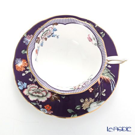 ウェッジウッド（Wedgwood） ワンダーラスト ミッドナイトクレーン ティーカップ＆ソーサー 180ml