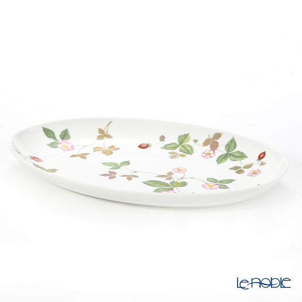 ウェッジウッド（Wedgwood） ワイルドストロベリー カジュアル オーバルディッシュ 30cm
