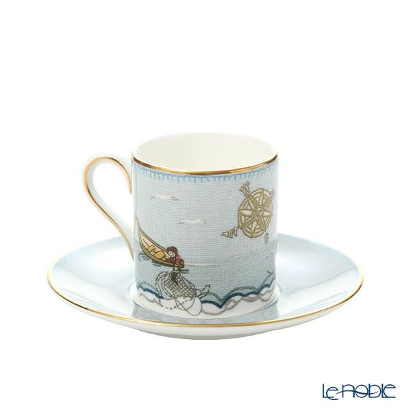ウェッジウッド（Wedgwood） セイラーズ フェアウェル by Kit Kemp コーヒーカップ＆ソーサー ボンド 100ml デミタス／エスプレッソ用
