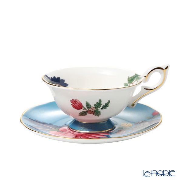ウェッジウッド（Wedgwood） ワンダーラスト サファイア ガーデン ティーカップ＆ソーサー