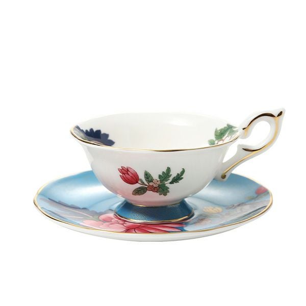 ウェッジウッド（Wedgwood） ワンダーラスト サファイア ガーデン ティーカップ＆ソーサー