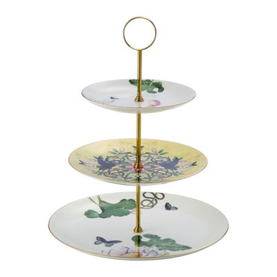 ウェッジウッド（Wedgwood） バタフライブルーム 2段ケーキスタンド 