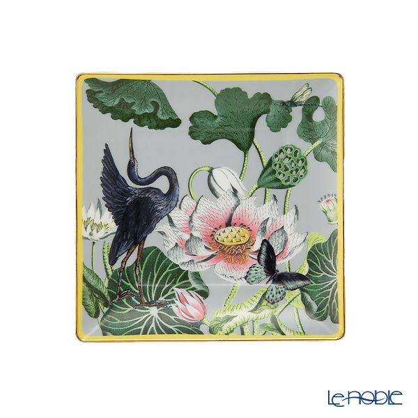 ウェッジウッド（Wedgwood） ワンダーラスト ウォーターリリー スクエアトレイ 14.5cm