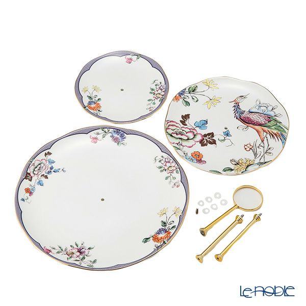 ウェッジウッド（Wedgwood） ワンダーラスト フォーチュン 3段ケーキスタンド 組立式