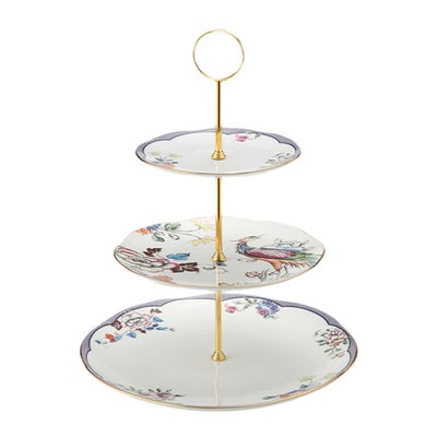 ウェッジウッド（Wedgwood） バタフライブルーム 2段ケーキスタンド 