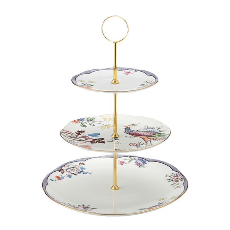 ウェッジウッド（Wedgwood） ワンダーラスト フォーチュン 3段ケーキスタンド 組立式