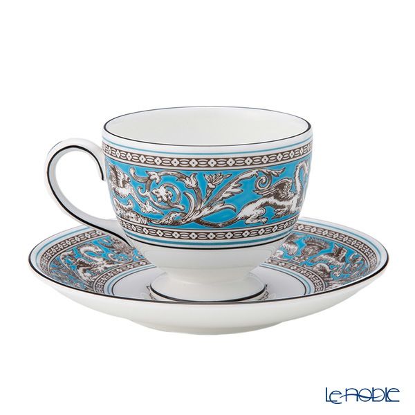 ウェッジウッド（Wedgwood） フロレンティーン ターコイズ ティーカップ＆ソーサー（リー）200ml NEW