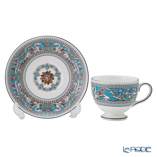 ウェッジウッド（Wedgwood） フロレンティーン ターコイズ ティーカップ＆ソーサー（リー）200ml NEW