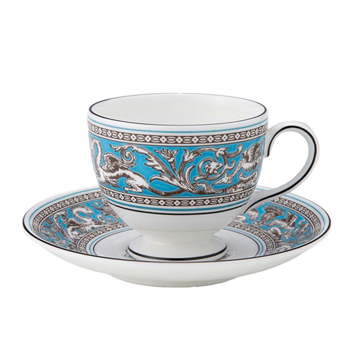 ウェッジウッド（Wedgwood） フロレンティーン ターコイズ ティーカップ＆ソーサー（リー）200ml NEW