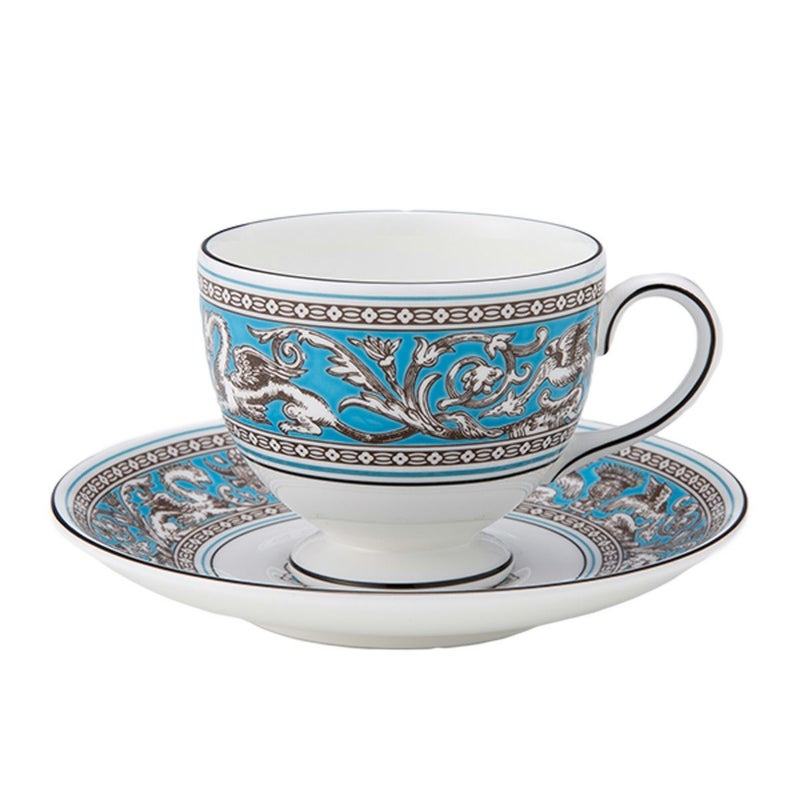 ウェッジウッド（Wedgwood） フロレンティーン ターコイズ ティーカップ＆ソーサー（リー）200ml NEW