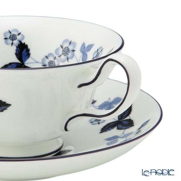 ウェッジウッド（Wedgwood） ストロベリーインクブルー ティーカップ＆ソーサー ピオニー 200ml
