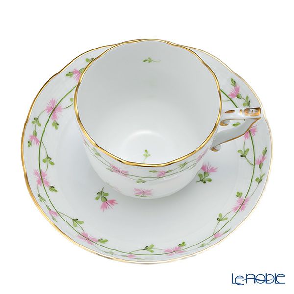 ヘレンド ピンクガーランド PBGP 00706-0-00 コーヒーカップ＆ソーサー 160ml