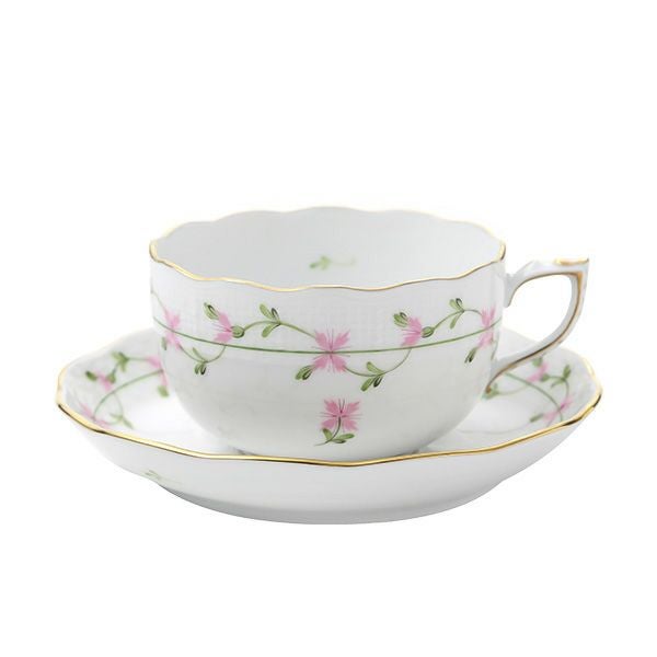 ヘレンド (HEREND) ピンクガーランド PBGP ティーカップ＆ソーサー 200ml 00724-0-00