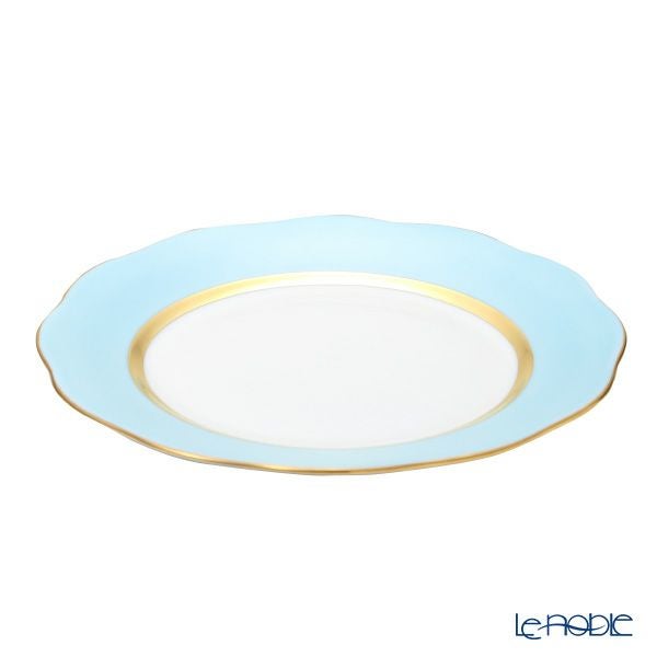 ヘレンド シルクリボン CTQ01 20517-0-00 プレート 19cm ライトブルー