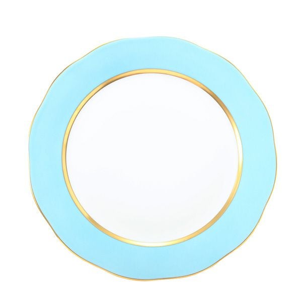 ヘレンド シルクリボン CTQ01 プレート 25cm 20524-0-00（ライトブルー）
