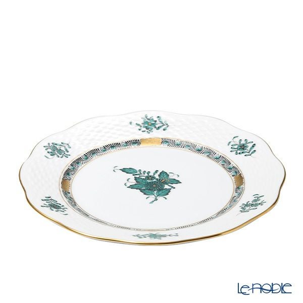 ヘレンド (HEREND) アポニーグリーン2 AV2（ブルーグリーン） 00517-0-00 プレート 19cm