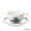 ヘレンド アポニーグリーン2 AV2（ブルーグリーン） ティーカップ＆ソーサー 200ml 00724-0-00