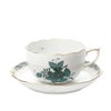 ヘレンド アポニーグリーン2 AV2（ブルーグリーン） ティーカップ＆ソーサー 200ml 00724-0-00
