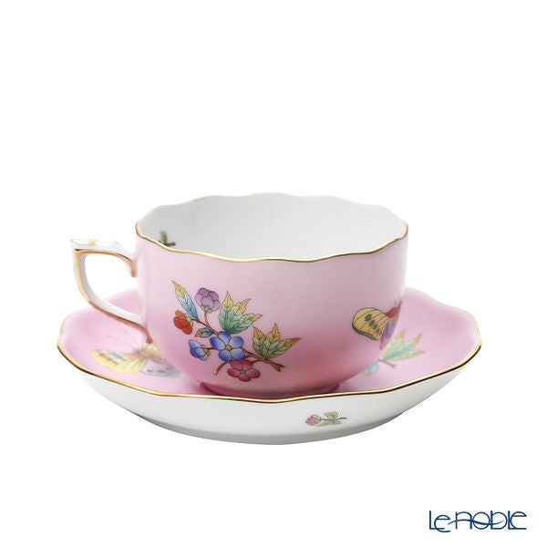 ヘレンド (HEREND) ピンクのヴィクトリア VE-FP1 ティーカップ＆ソーサー 200ml 20724-0-00