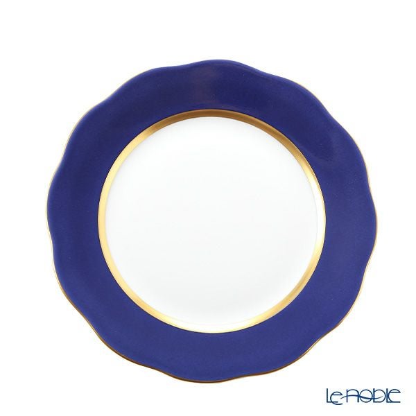 ヘレンド シルクリボン CB02 20517-0-00 プレート 19cm コバルトブルー