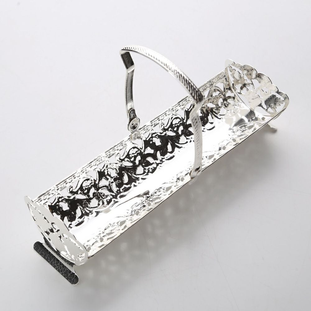 クイーン アン QUEEN ANNE（イギリス製銀メッキ） ビスケットトレイ ハンドル付 0／352