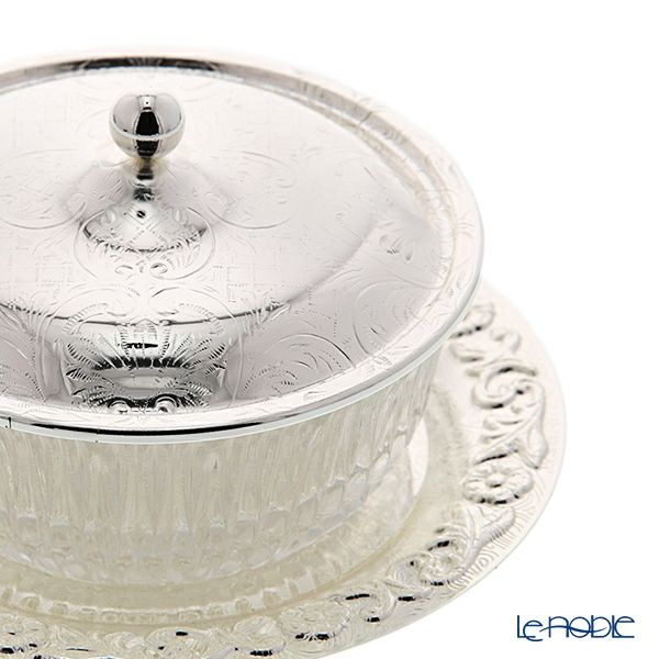 クイーン アン QUEEN ANNE（イギリス製銀メッキ） ボウル トレイ・蓋付 0／471