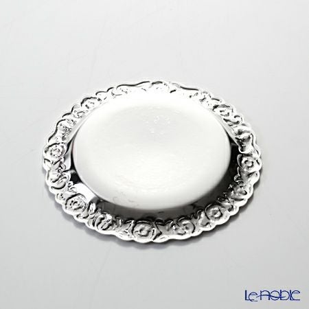 クイーン アン QUEEN ANNE（イギリス製銀メッキ） コースター 9.5cm 6枚セット／ラック付 0／5896／2