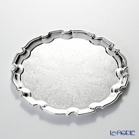 クイーン アン QUEEN ANNE（イギリス製銀メッキ） チッペンデールトレイ L 31.5cm 0／6180